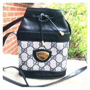 Vintage Gucci blue supreme web crossbody mini bag